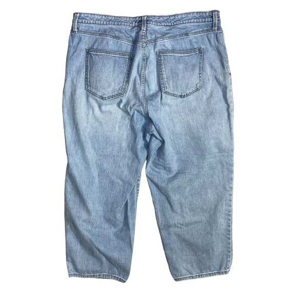 Ava & Viv Women's Light Wash Jeans Fading 5-Pocket Size 18W - Picture 3 of 7